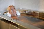 Baths in natural mineral spring