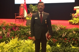 Slavnostní předávání ocenění za veřejnou službu Singapuru