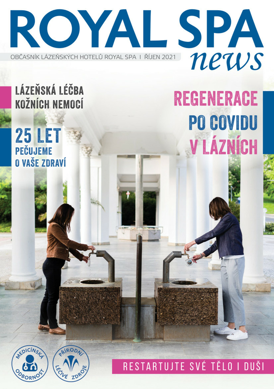 Titulní strana časopisu ROYAL SPA News