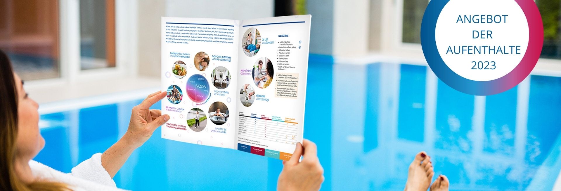 SCHAUEN SIE SICH DEN KATALOG DER KURAUFENTHALTE GÜLTIG AB 1.1.2023 AN.